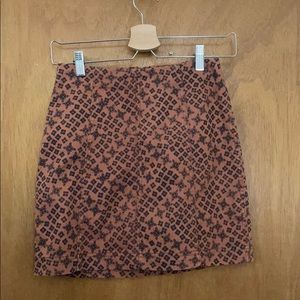 NWOT Free People Geometric Mini Skirt